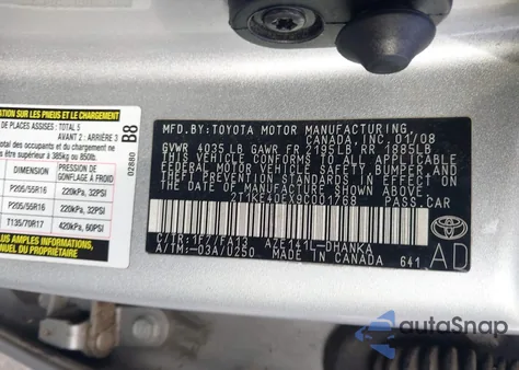 2009 Toyota Matrix S from USA, damaged, VIN 2T1KE40EX9C001768